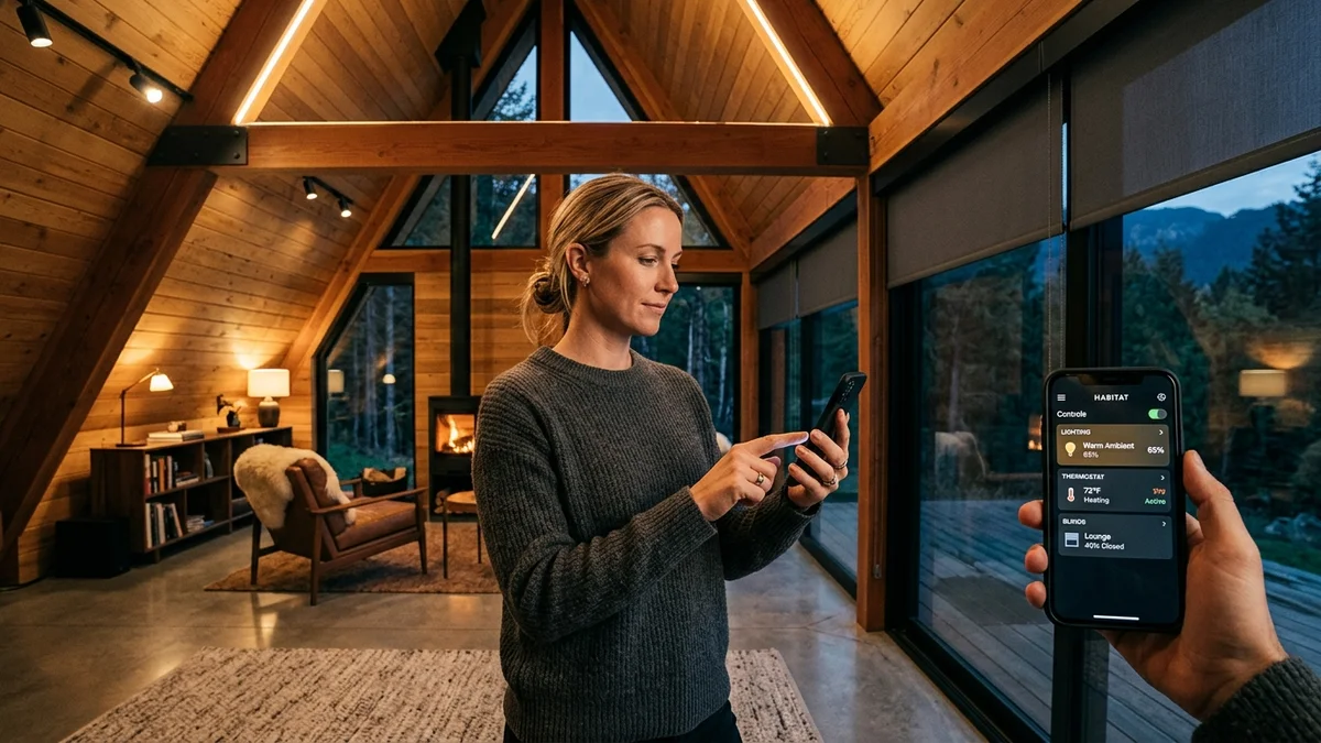 Smartes A-Frame-Haus: Automatisierung und IoT für die Hütte
