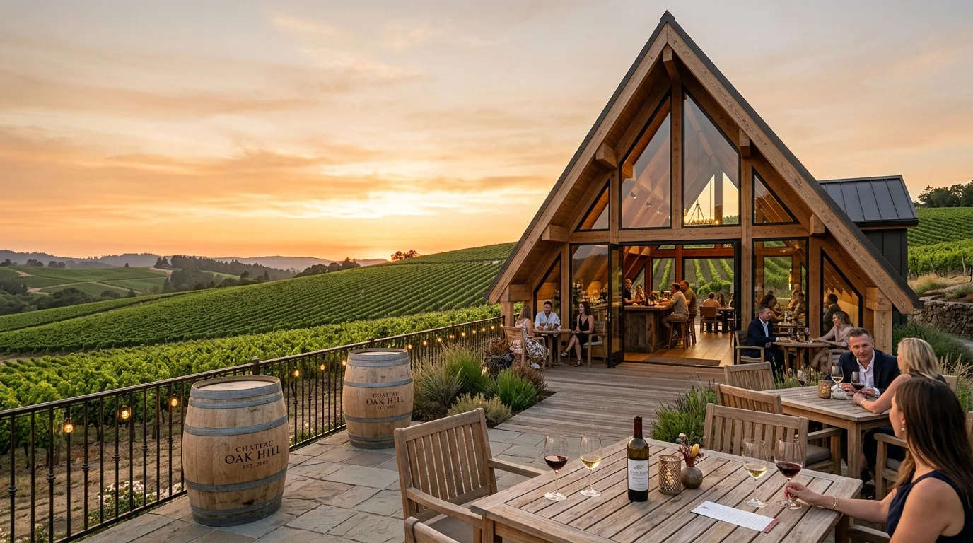 A-Frame Vineyard Tasting Room: A Wine Experience in the Vines