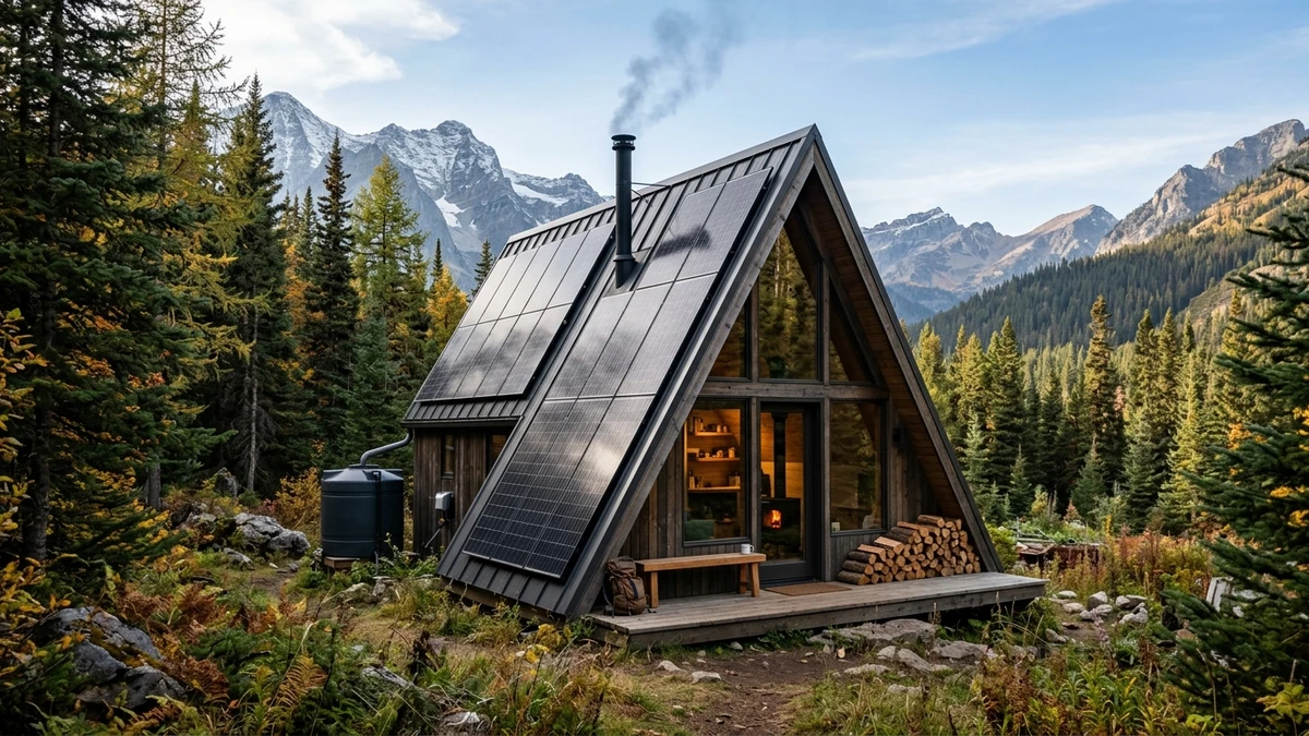 Off-Grid A-Frame Leben: Energieunabhängigkeit
